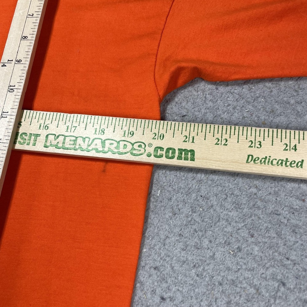 Vintage Tennessee Volunteers Shirt Mens XL Orange NCAA Football Diamond 80s - Picture 8 of 10